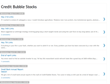 Tablet Screenshot of creditbubblestocks.com